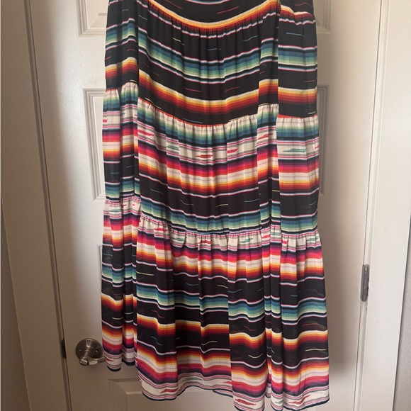Ralph Lauren Black Label Multicolor Striped A-Line Skirt - Picture 1 of 3